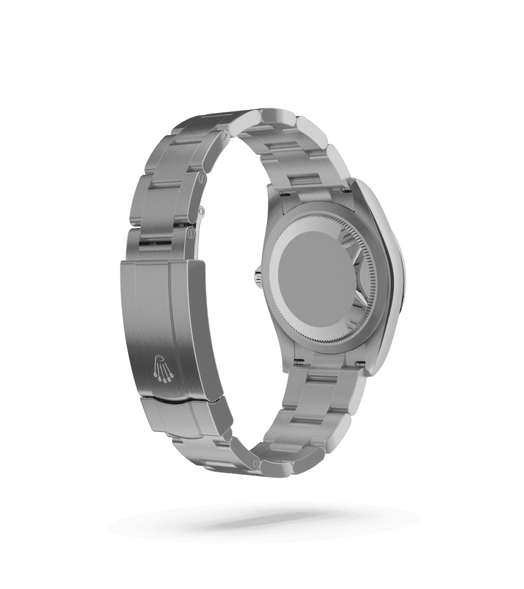 Rolex Oyster Perpetual 34 in Oyster, 34 mm, Oystersteel with a Bright blue dial, Domed bezel, and Oyster, three-piece solid links bracelet