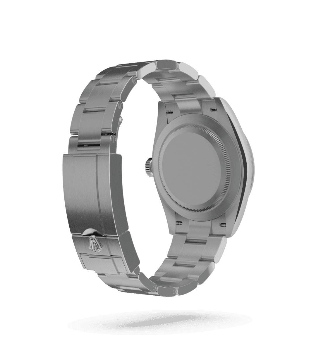 Rolex Explorer 40 in Oyster, 40 mm, Oystersteel with a Black dial, Smooth bezel, and Oyster, three-piece solid links bracelet